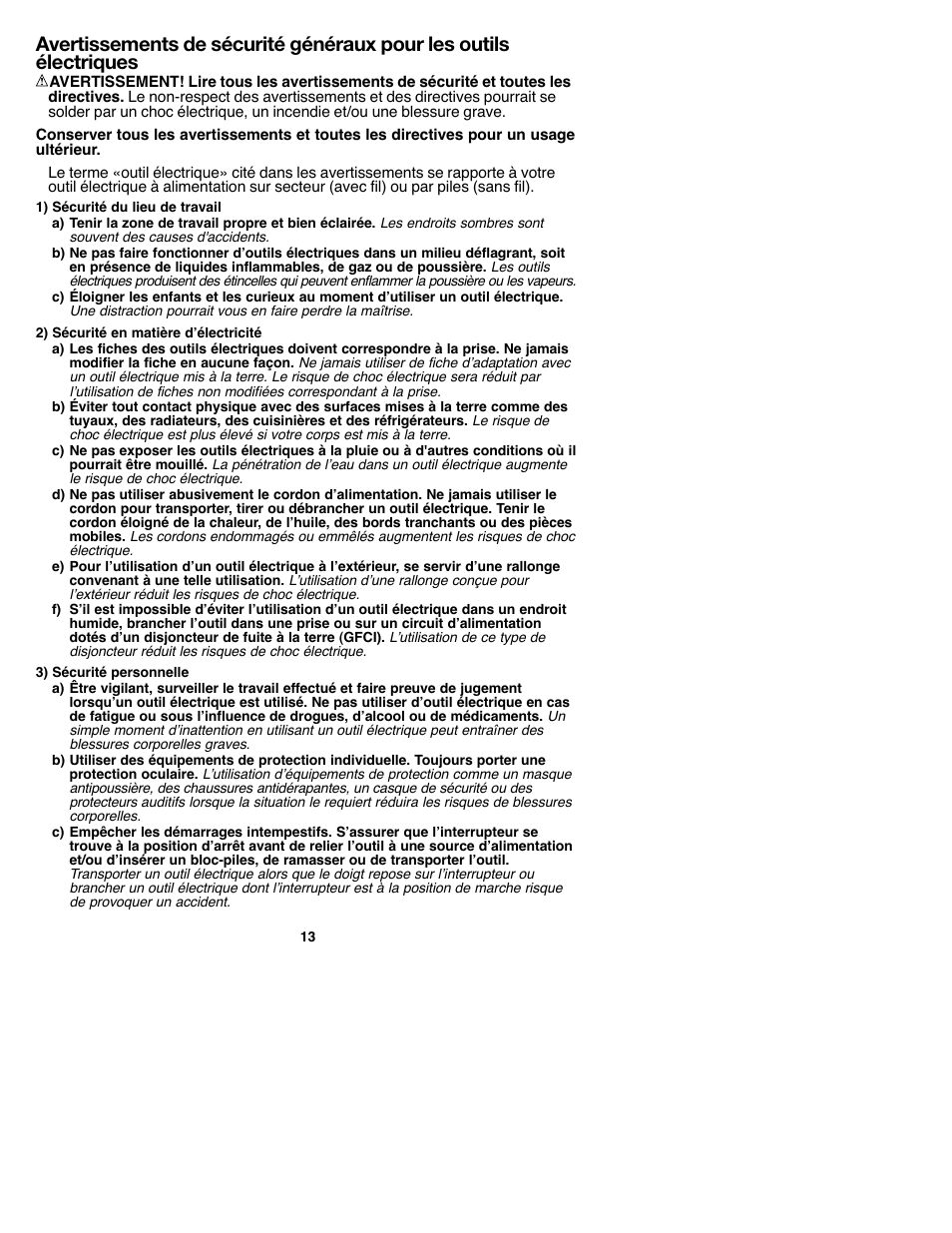Black & Decker GCO182 User Manual | Page 13 / 36