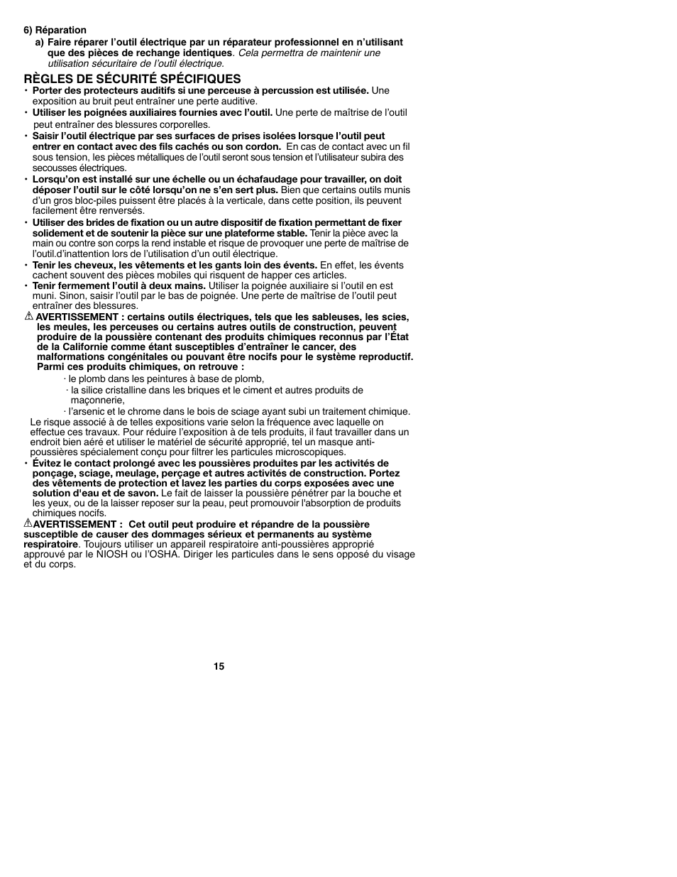 Black & Decker GCO182 User Manual | Page 15 / 36