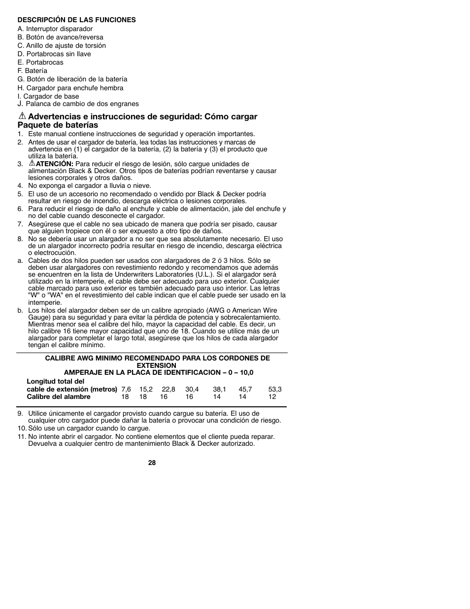 Black & Decker GCO182 User Manual | Page 28 / 36