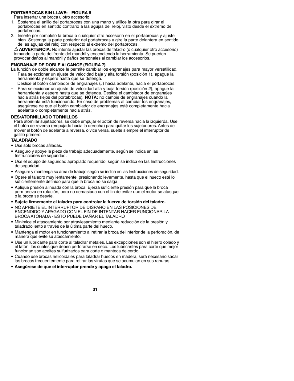 Black & Decker GCO182 User Manual | Page 31 / 36