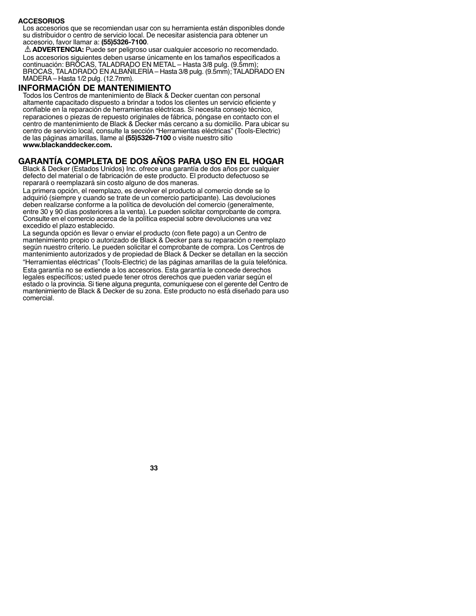 Black & Decker GCO182 User Manual | Page 33 / 36