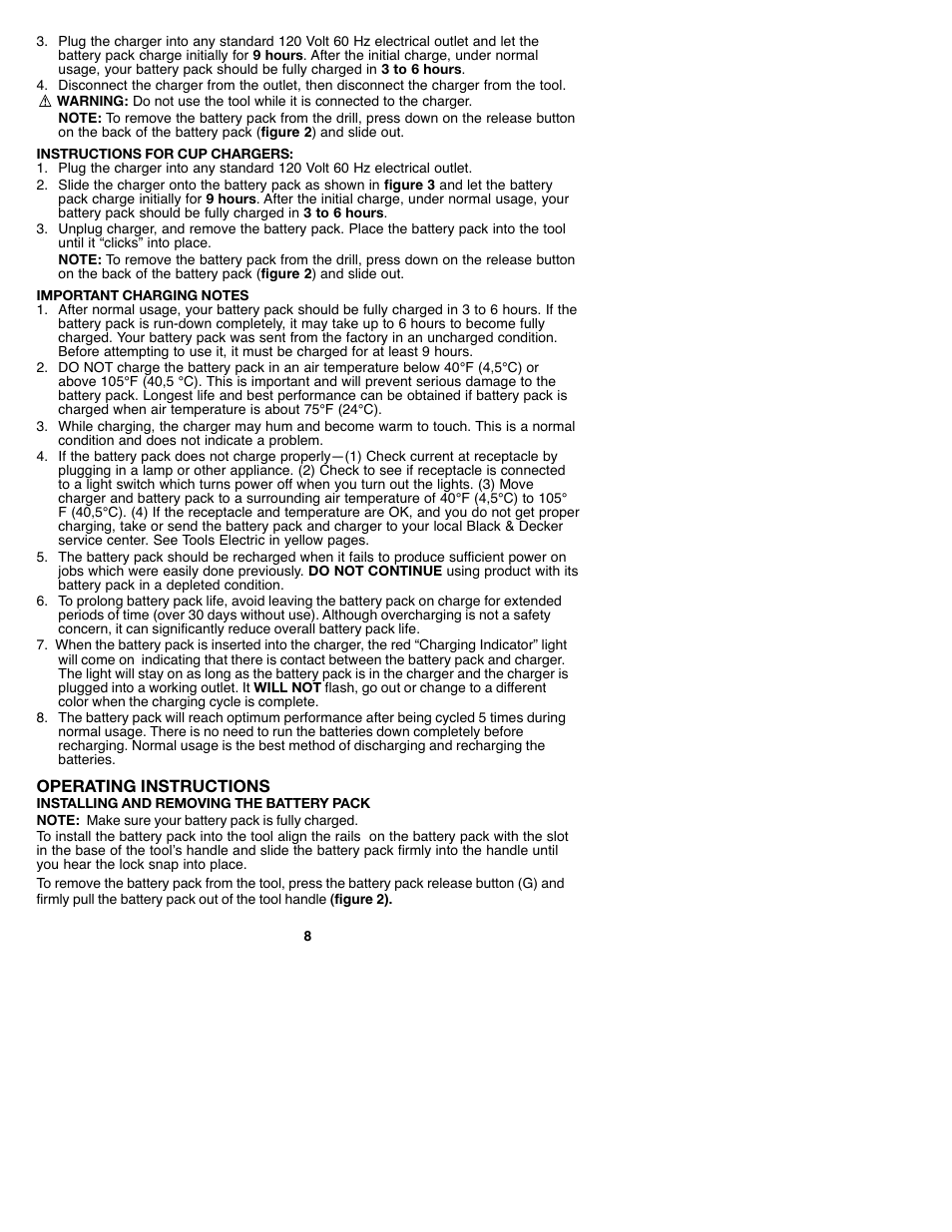 Black & Decker GCO182 User Manual | Page 8 / 36