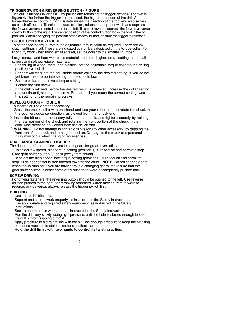Black & Decker GCO182 User Manual | Page 9 / 36