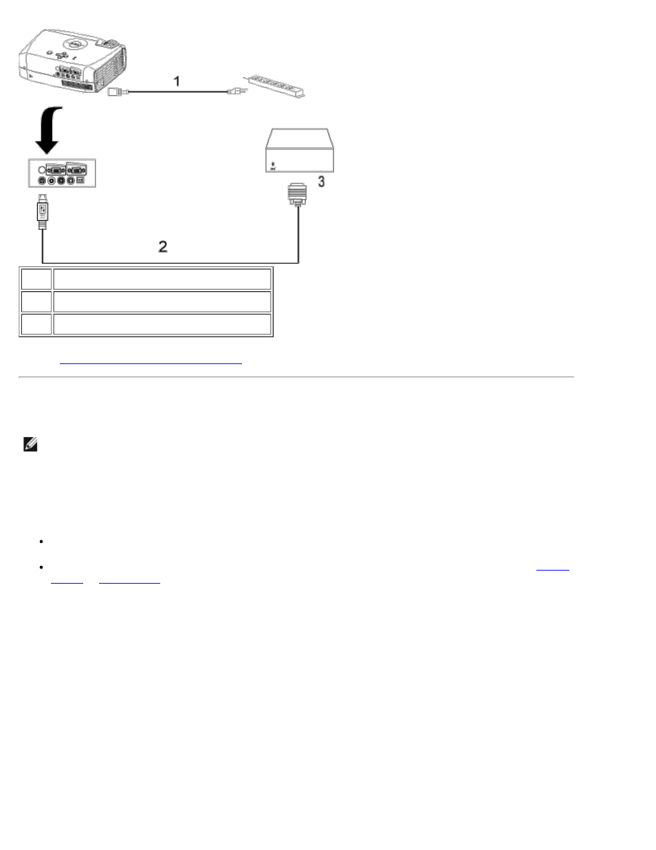 Powering on/off the projector | Dell Projector 2300MP User Manual | Page 13 / 54