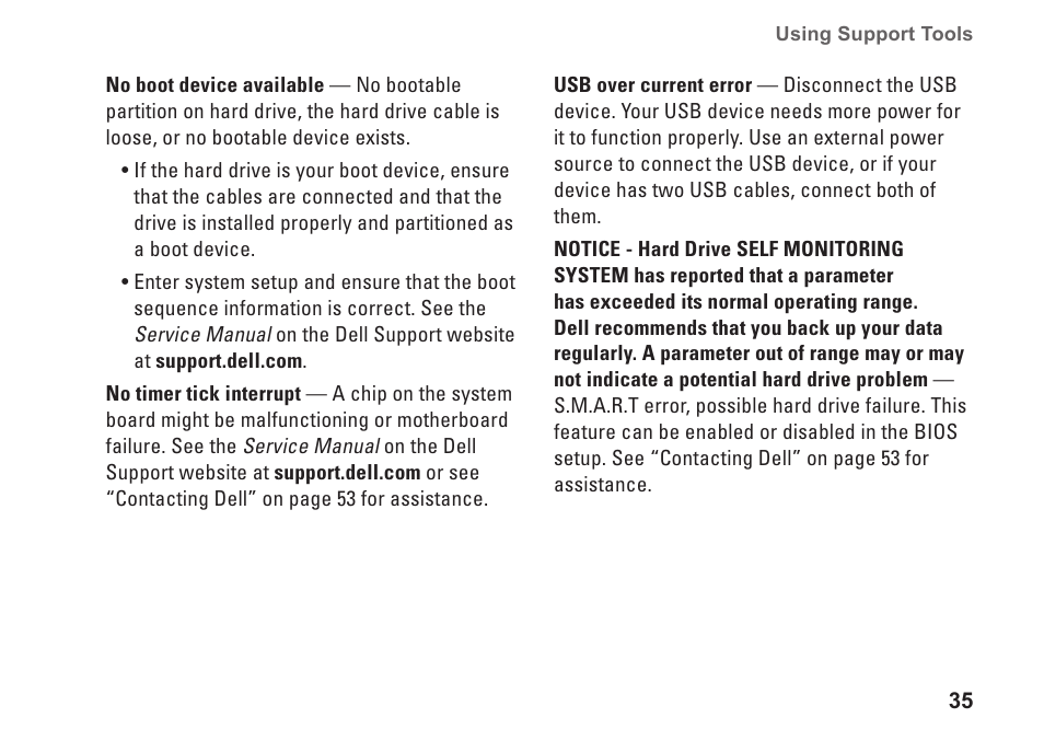 Dell Studio XPS 435T / 9000 (Early 2009) User Manual | Page 37 / 70