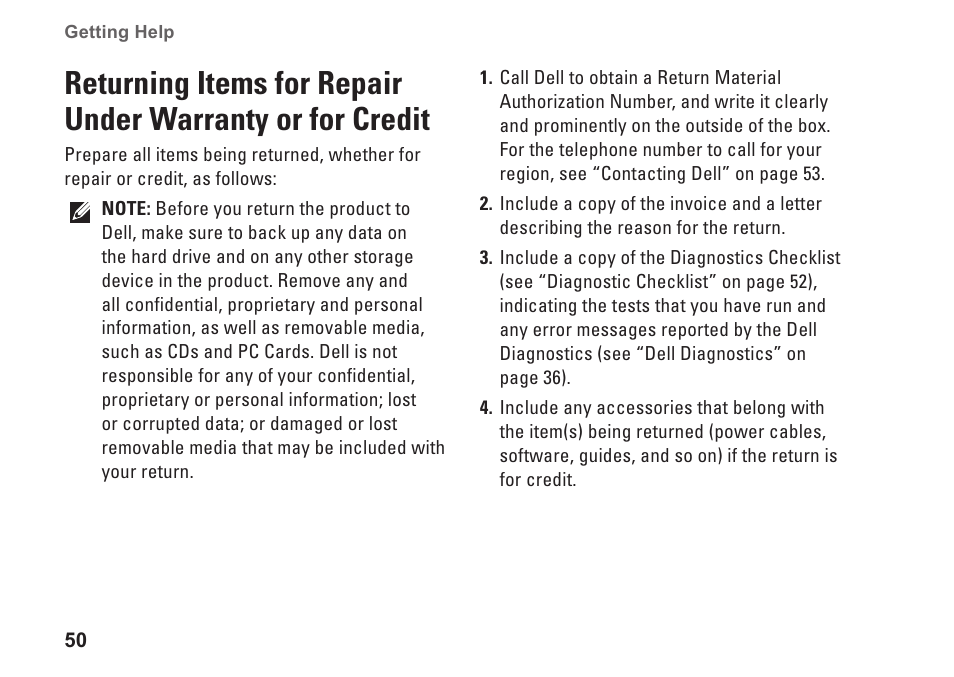 Dell Studio XPS 435T / 9000 (Early 2009) User Manual | Page 52 / 70