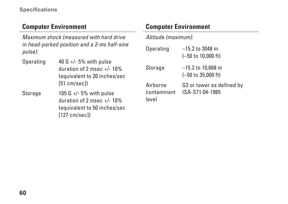 Dell Studio XPS 435T / 9000 (Early 2009) User Manual | Page 62 / 70