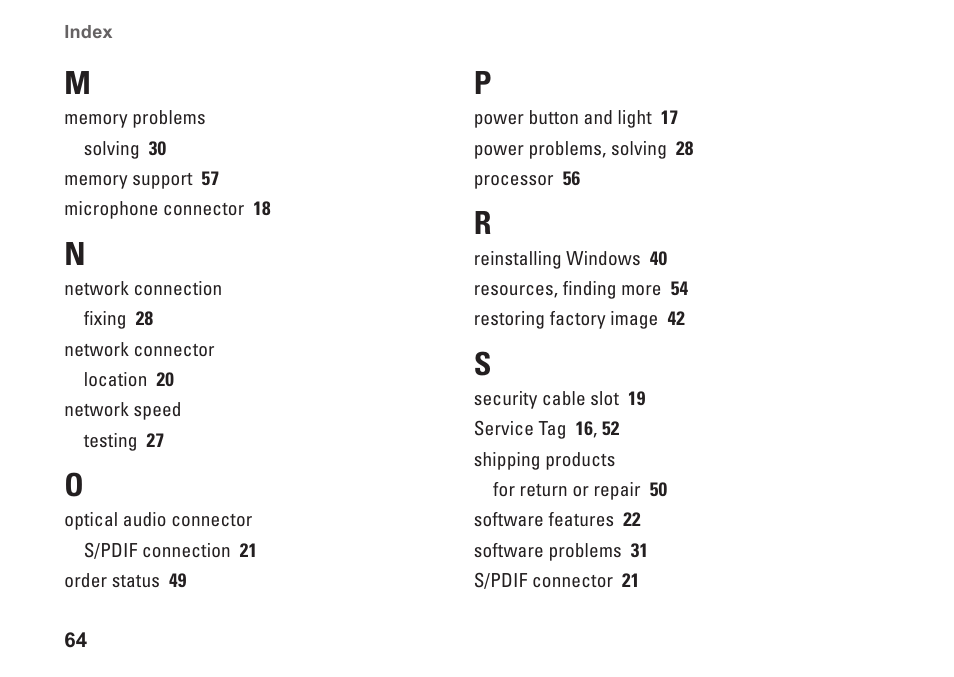 Dell Studio XPS 435T / 9000 (Early 2009) User Manual | Page 66 / 70