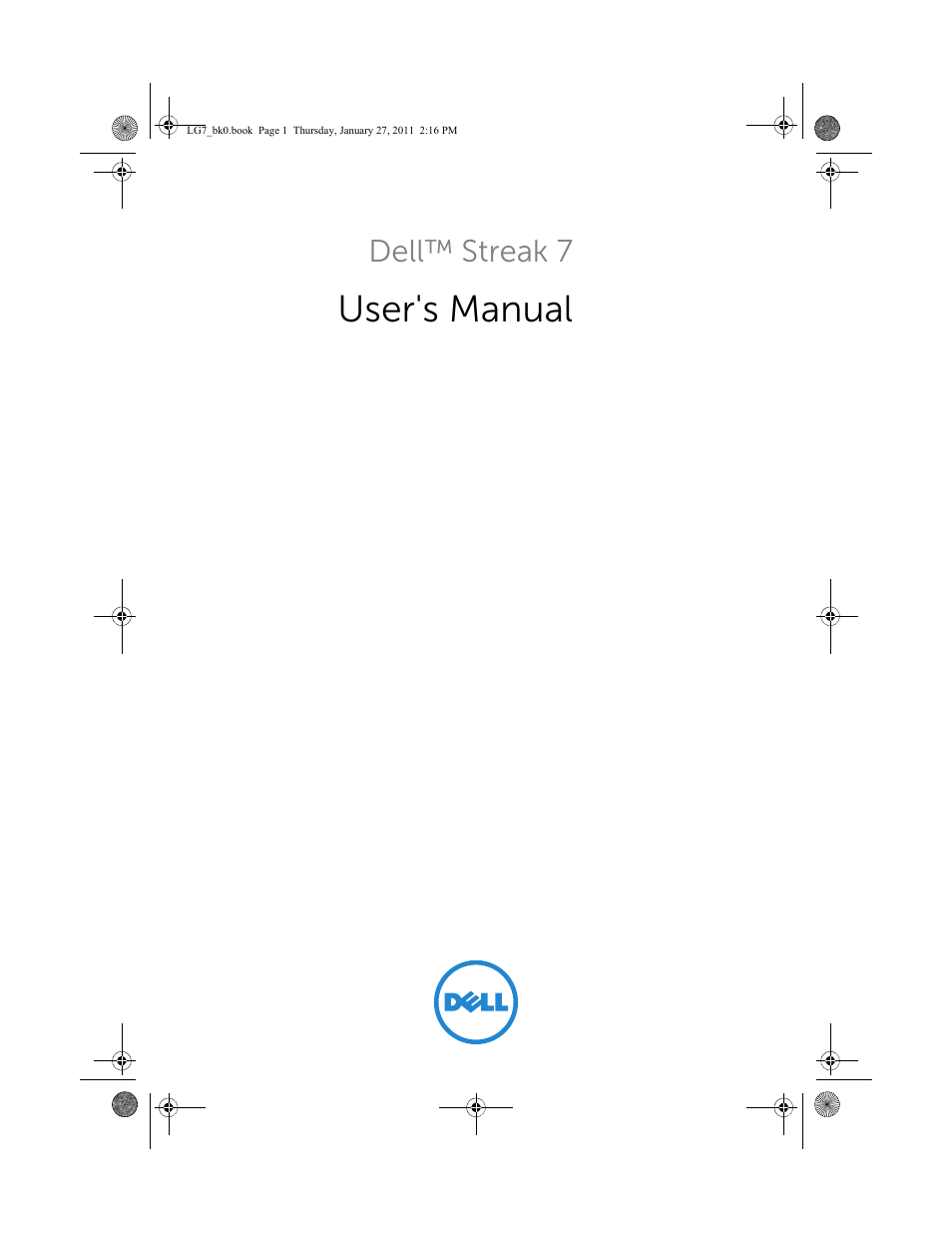 Dell Mobile Streak 7 User Manual | 145 pages