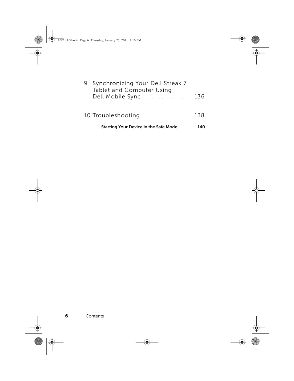 Dell Mobile Streak 7 User Manual | Page 6 / 145