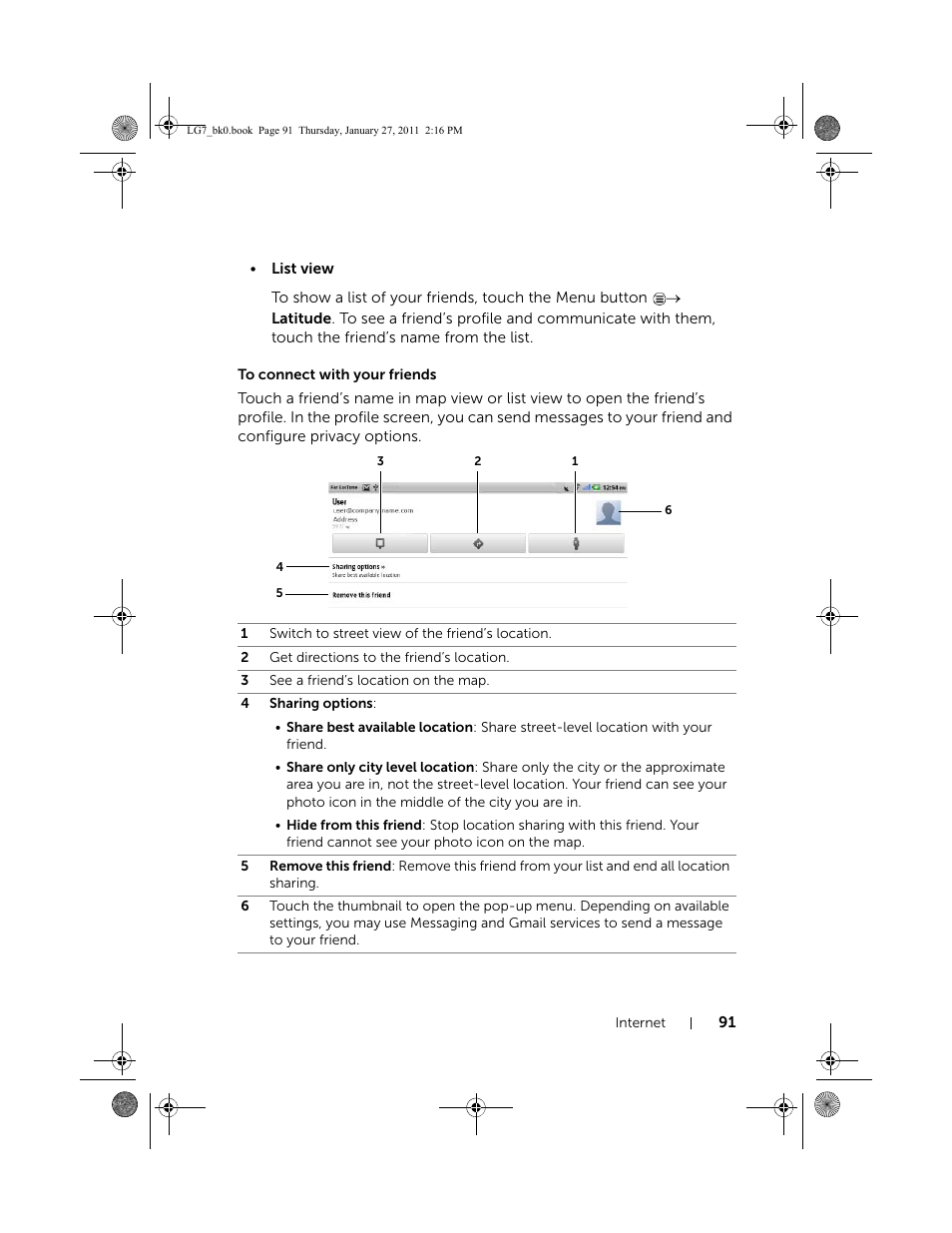 To connect with your friends | Dell Mobile Streak 7 User Manual | Page 91 / 145