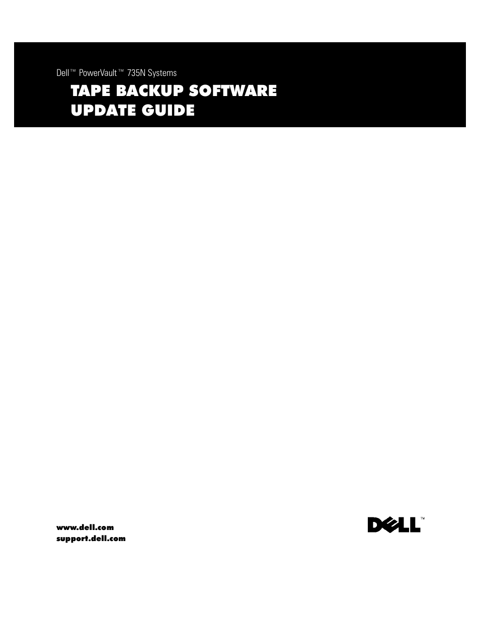Dell PowerVault 735N (Rackmount NAS Appliance) User Manual | 12 pages