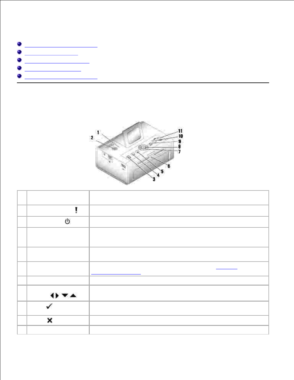 Getting started, Understanding the printer parts | Dell 540 Photo Printer User Manual | Page 5 / 42