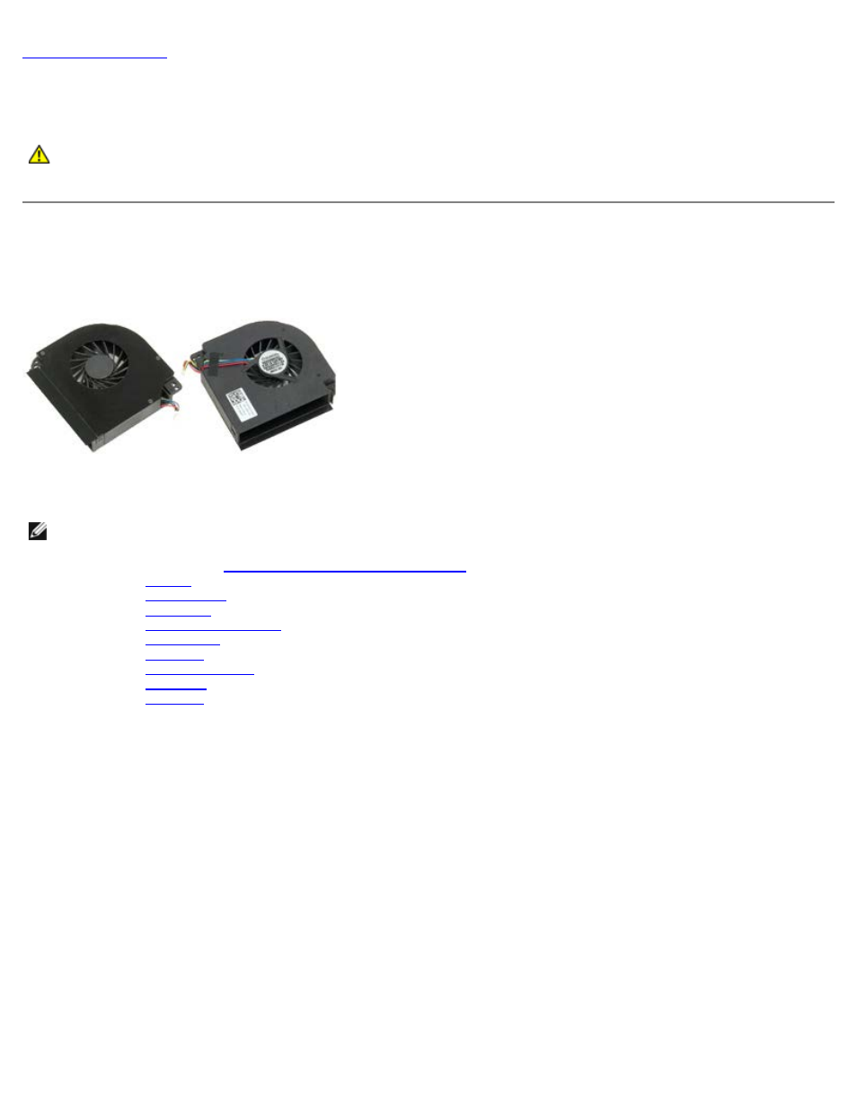 Removing the fan | Dell Precision M6500 (Late 2009) User Manual | Page 112 / 118