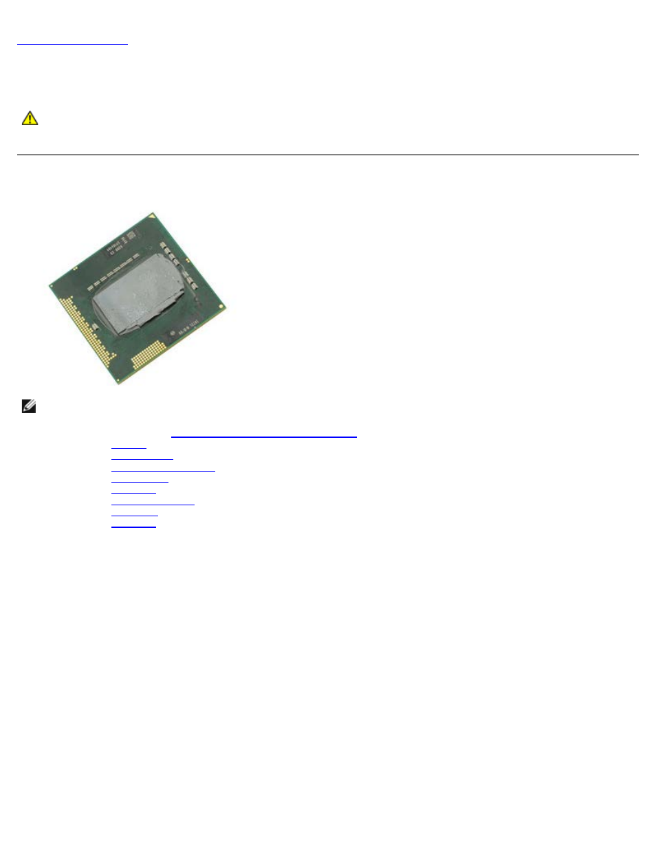 Processor, Removing the processor | Dell Precision M6500 (Late 2009) User Manual | Page 63 / 118