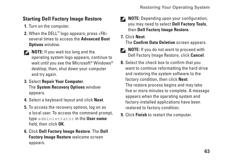 Dell Inspiron 14 (N4030, Mid 2010) User Manual | Page 65 / 92