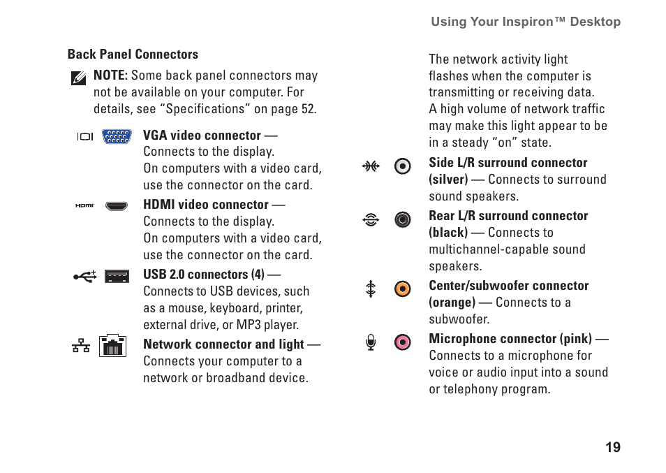 Dell Inspiron 537s (Mid 2009) User Manual | Page 21 / 66