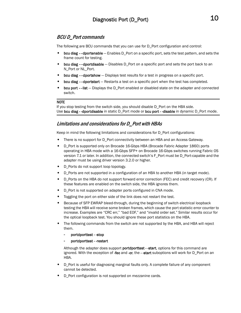 See also, Bcu d_port commands, Diagnostic port (d_port) | Dell POWEREDGE M1000E User Manual | Page 115 / 146