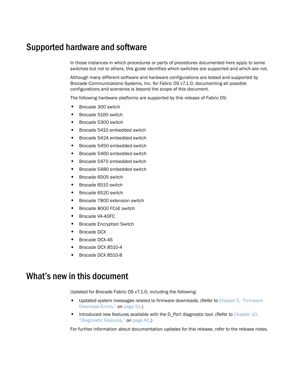 Supported hardware and software, What’s new in this document | Dell POWEREDGE M1000E User Manual | Page 12 / 146