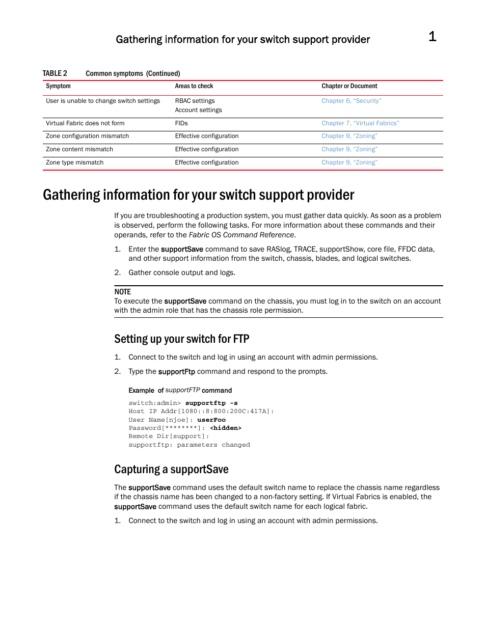 Setting up your switch for ftp, Capturing a supportsave | Dell POWEREDGE M1000E User Manual | Page 21 / 146