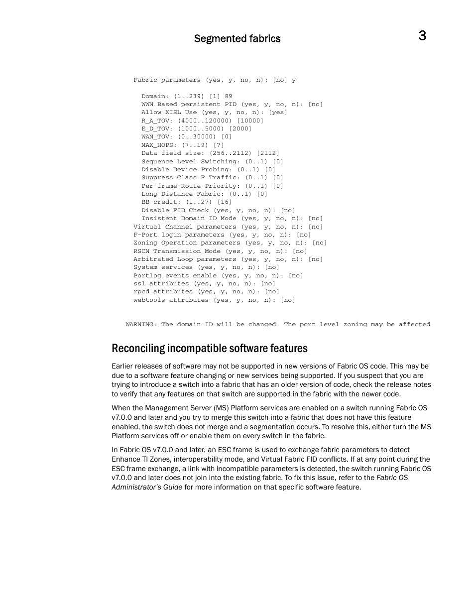 Reconciling incompatible software features, Segmented fabrics | Dell POWEREDGE M1000E User Manual | Page 55 / 146