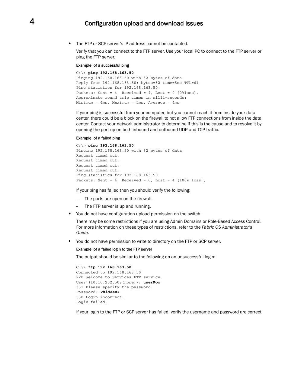 Configuration upload and download issues | Dell POWEREDGE M1000E User Manual | Page 62 / 146