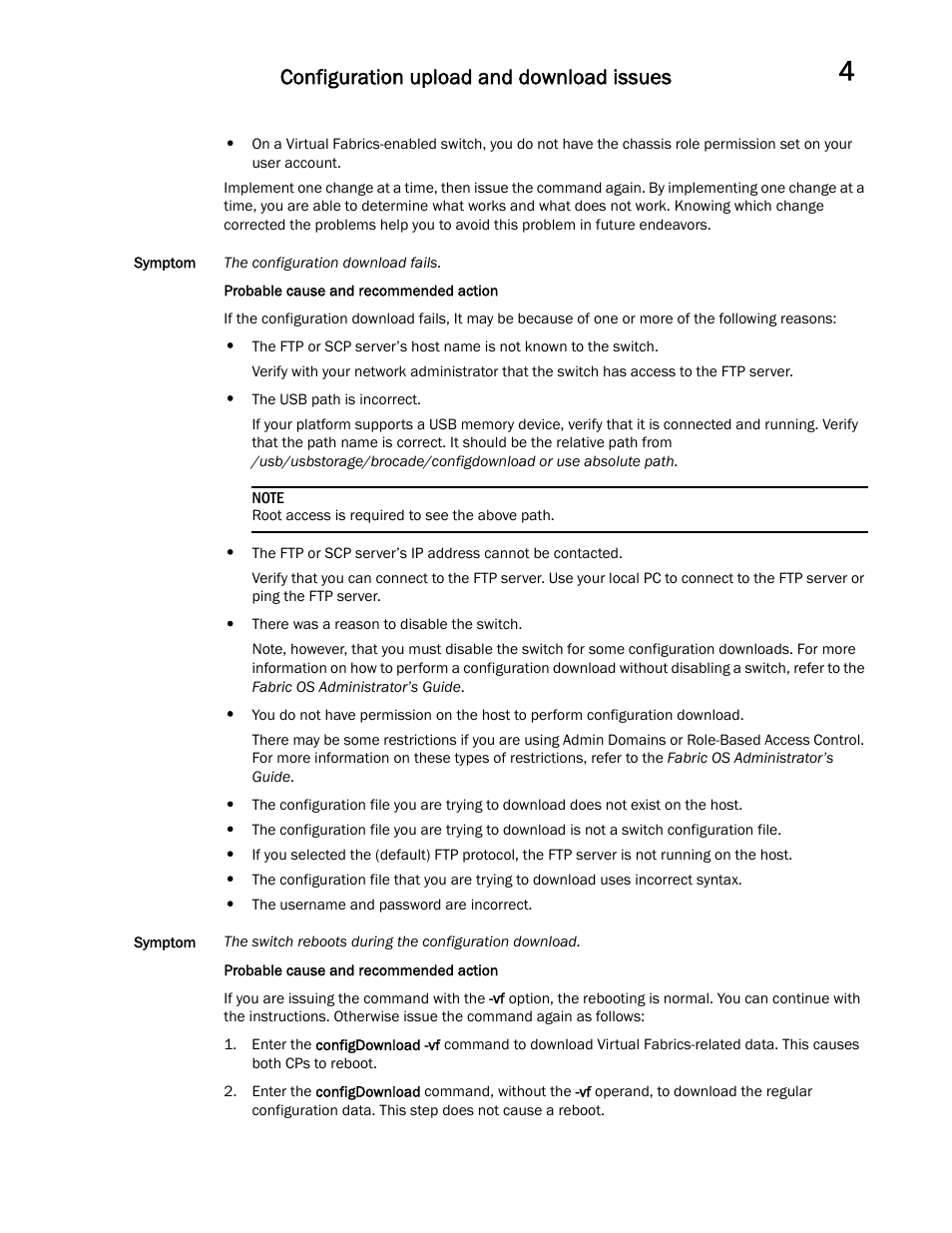 Configuration upload and download issues | Dell POWEREDGE M1000E User Manual | Page 63 / 146