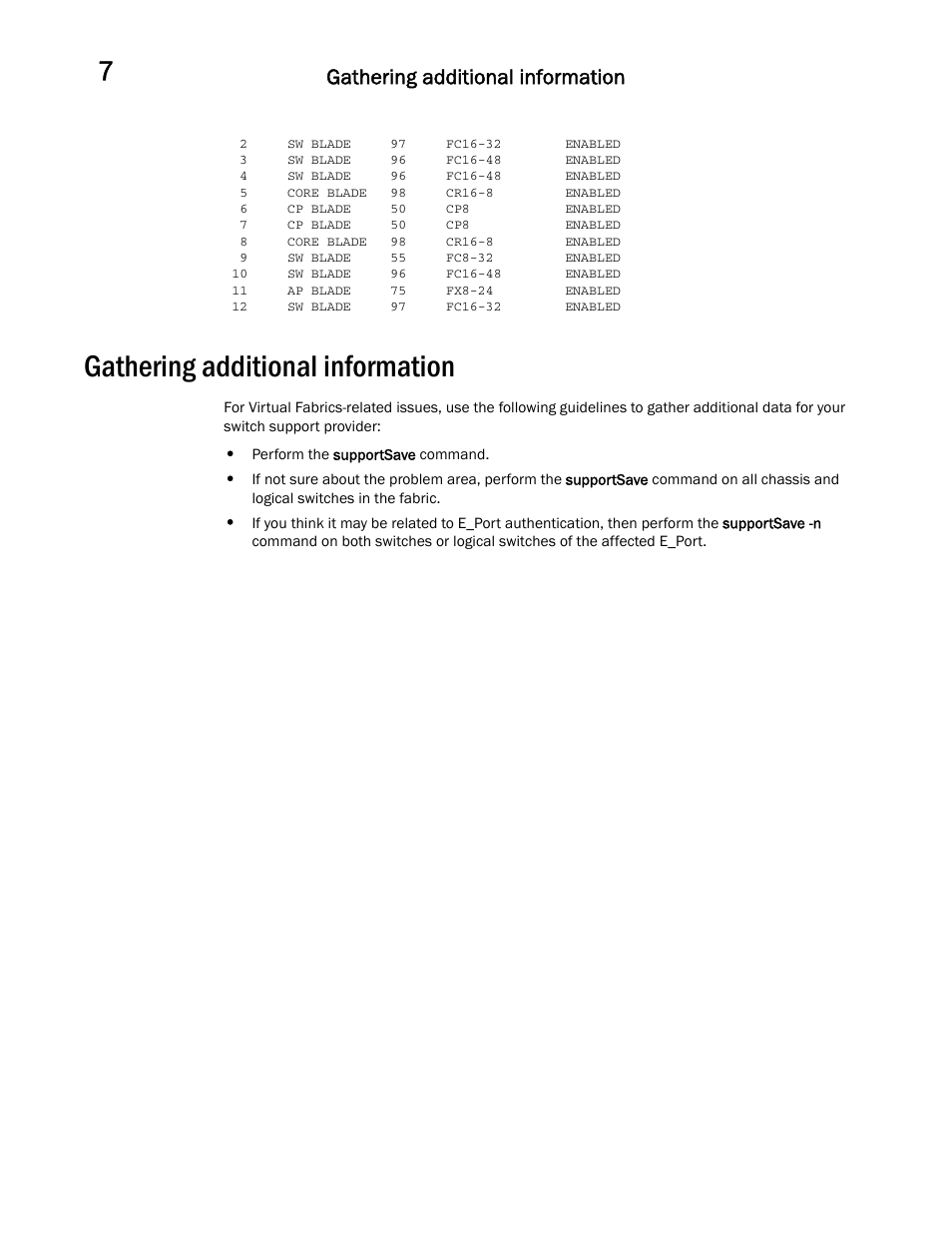 Gathering additional information | Dell POWEREDGE M1000E User Manual | Page 86 / 146