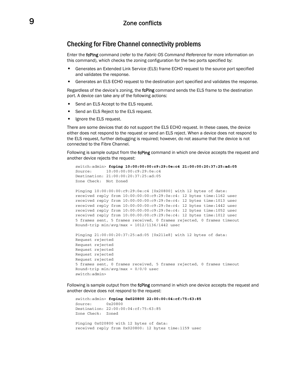 Checking for fibre channel connectivity problems, Zone conflicts | Dell POWEREDGE M1000E User Manual | Page 94 / 146