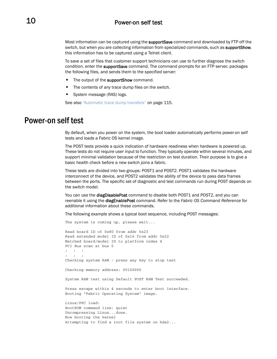 Power-on self test | Dell POWEREDGE M1000E User Manual | Page 98 / 146