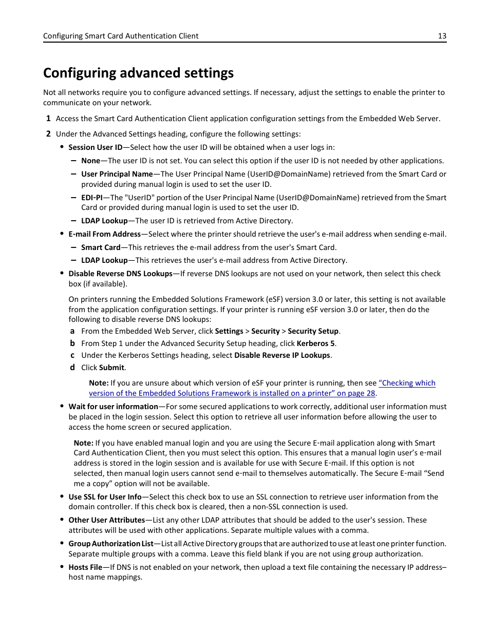 Configuring advanced settings | Dell B3465dnf Mono Laser Multifunction Printer User Manual | Page 13 / 35