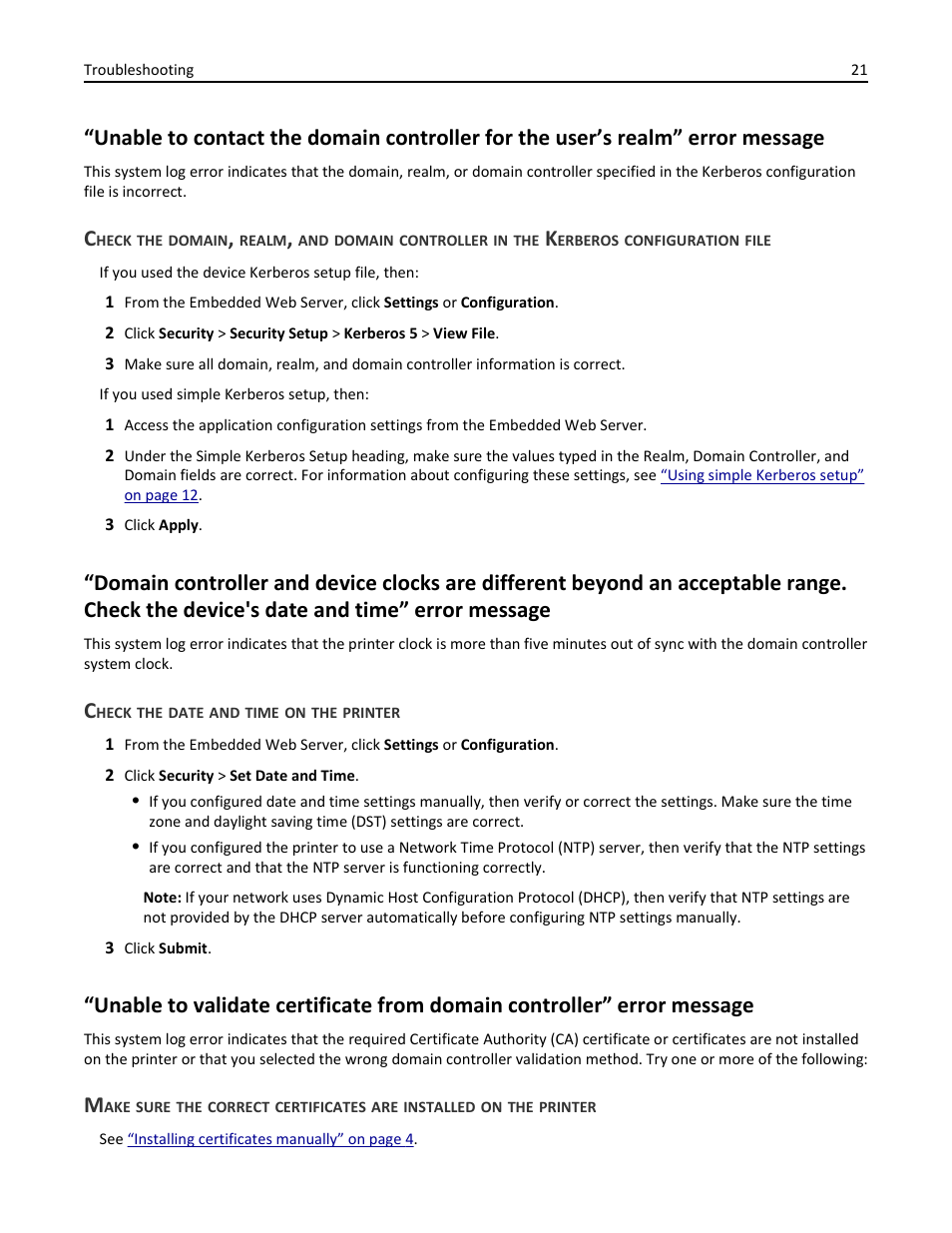 Check the date and time on the printer | Dell B3465dnf Mono Laser Multifunction Printer User Manual | Page 21 / 35