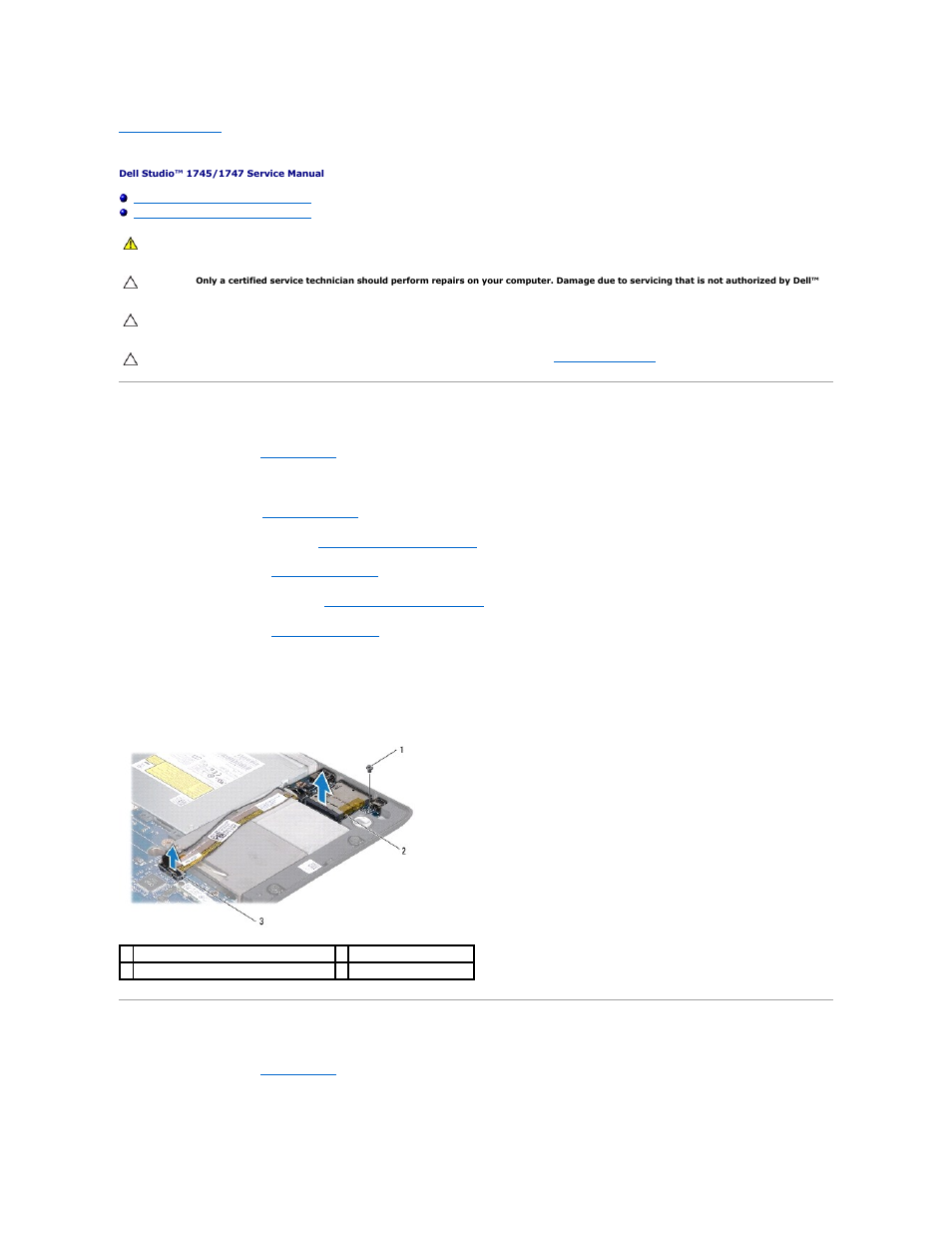 Media card reader board, Removing the media card reader board, Replacing the media card reader board | Dell Studio 1747 (Late 2009) User Manual | Page 14 / 61