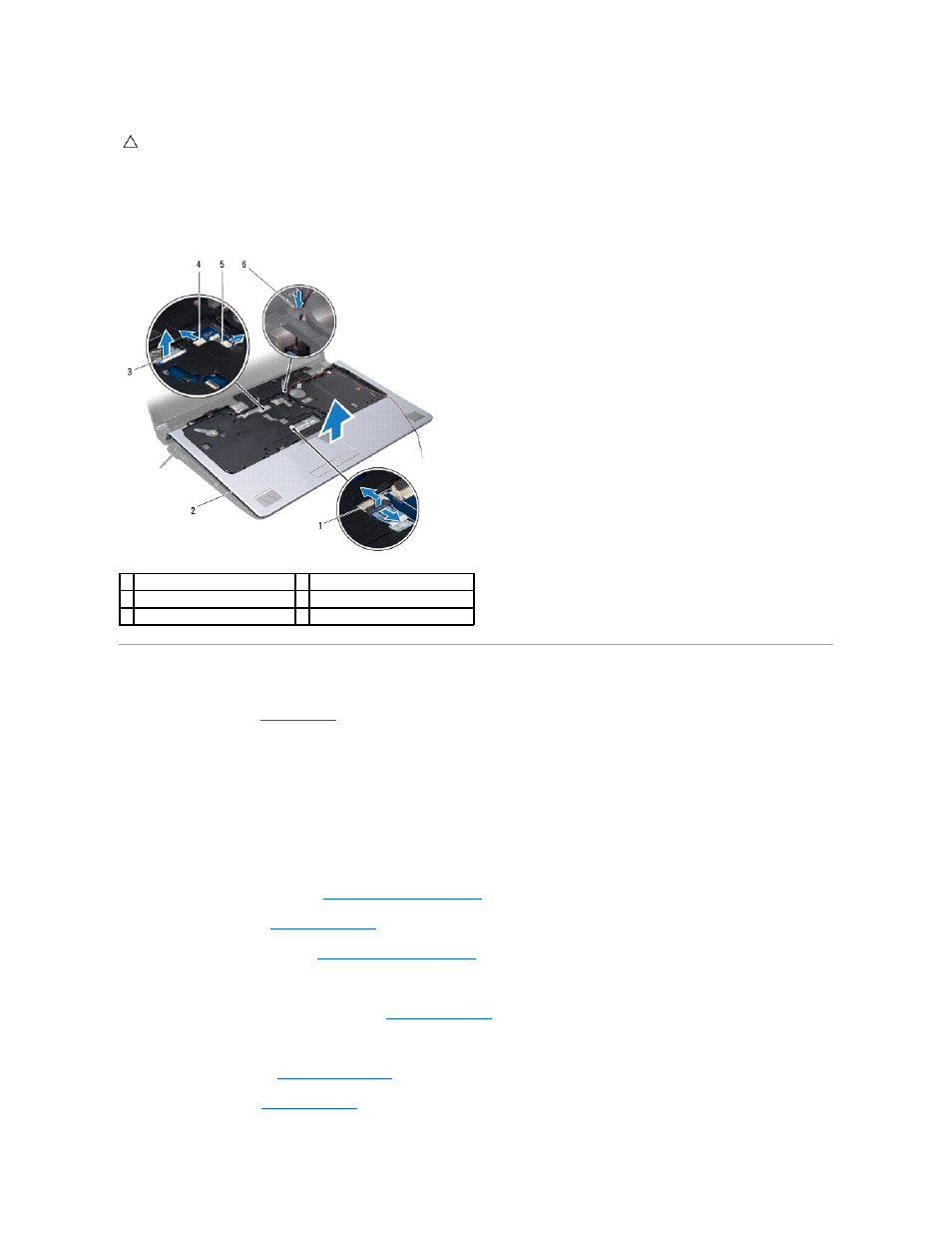 Replacing the palm rest | Dell Studio 1747 (Late 2009) User Manual | Page 46 / 61
