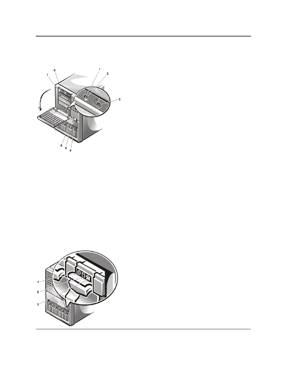 Front panel | Dell PowerEdge 4400 User Manual | Page 35 / 89