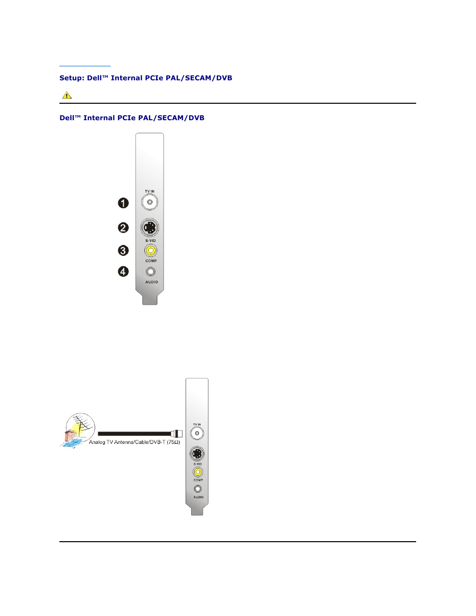 Dell Internal PCIe PAL/SECAM/DVB-T Desktop TV Tuner User Manual | Page 5 / 7