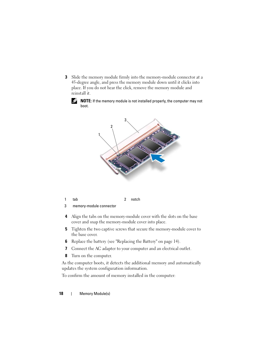 8 turn on the computer | Dell XPS 14 (L401X, Late 2010) User Manual | Page 18 / 108