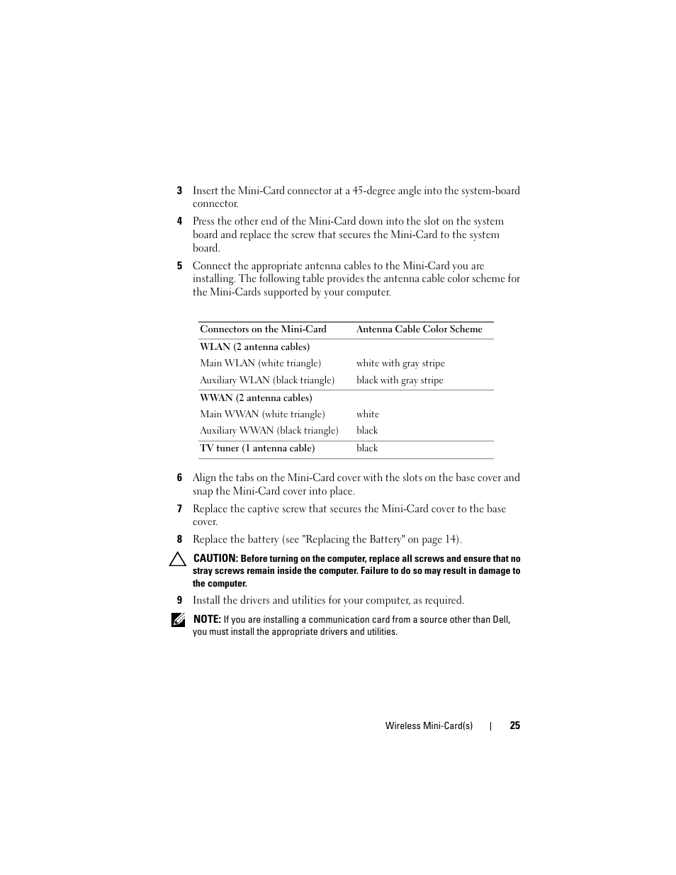 Dell XPS 14 (L401X, Late 2010) User Manual | Page 25 / 108
