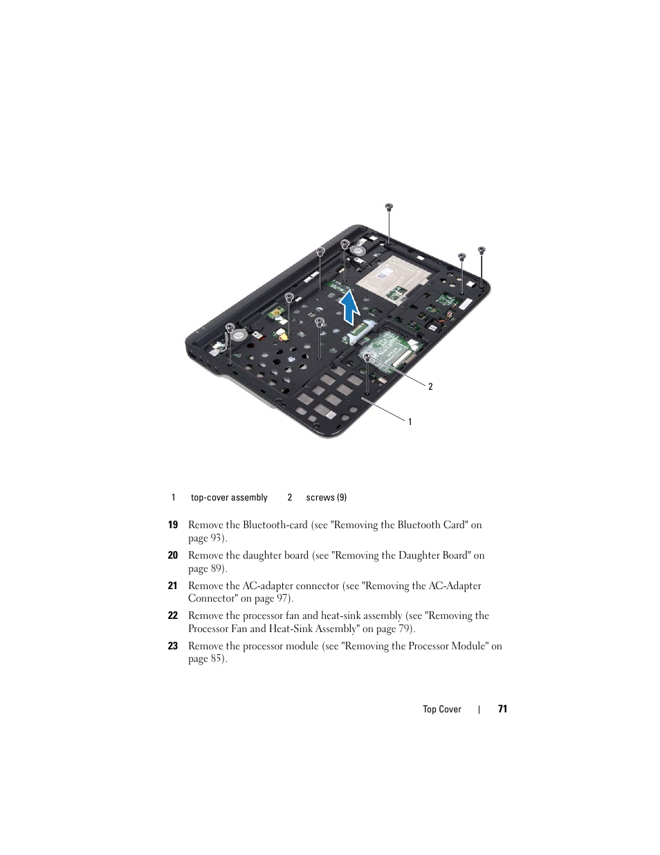 Dell XPS 14 (L401X, Late 2010) User Manual | Page 71 / 108