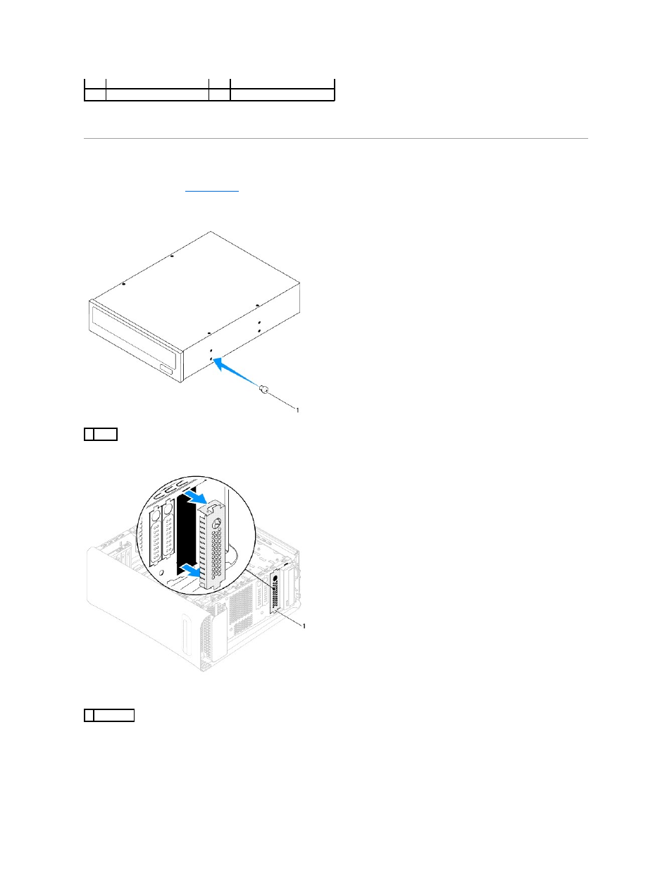 Replacing the optical drive | Dell Studio XPS 9100 (Mid 2010) User Manual | Page 22 / 50