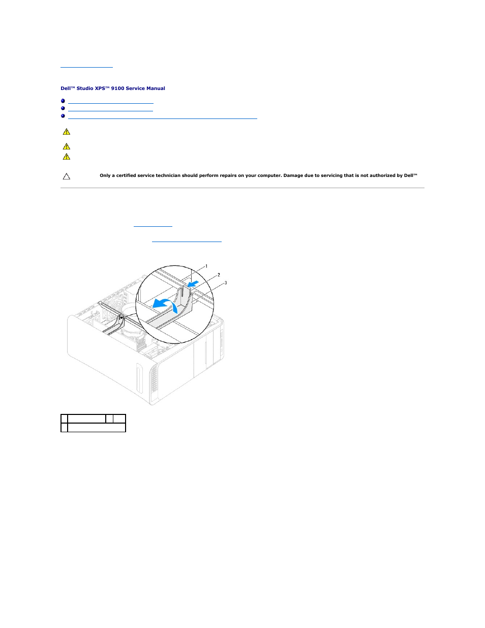 Pci and pci express cards, Removing pci and pci express cards | Dell Studio XPS 9100 (Mid 2010) User Manual | Page 9 / 50