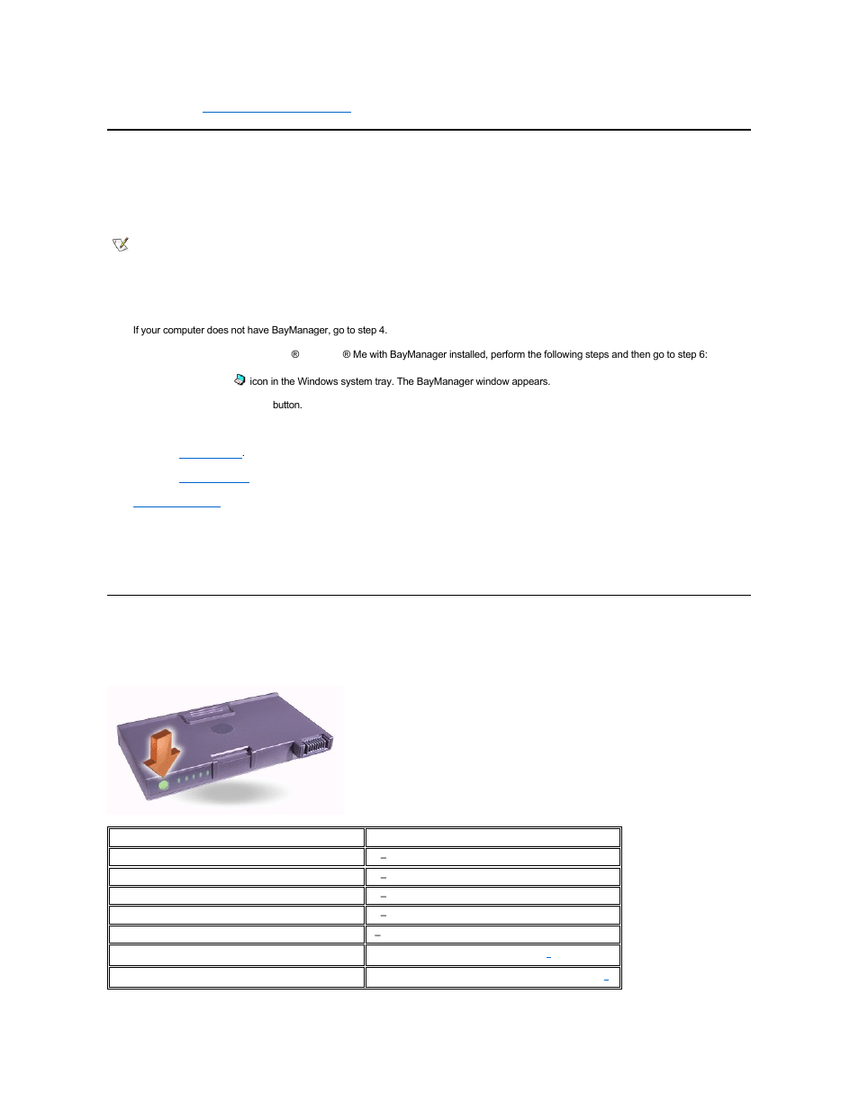 Integrated charge gauge, Checking the battery charge, Installing a battery in the modular bay | Battery test button | Dell Latitude C800 User Manual | Page 4 / 104