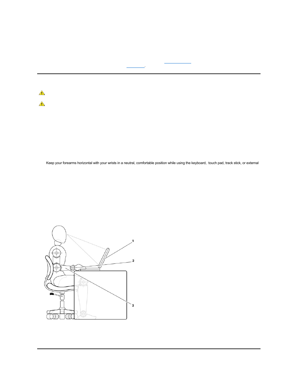 Ergonomic computing habits | Dell Latitude C800 User Manual | Page 44 / 104