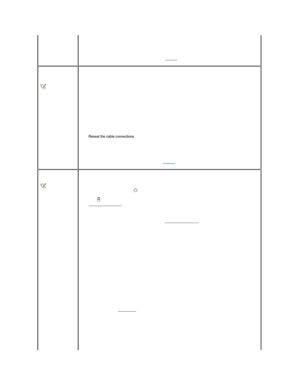 Modem, fax, and internet connection problems, No image appears on display | Dell Latitude C800 User Manual | Page 76 / 104