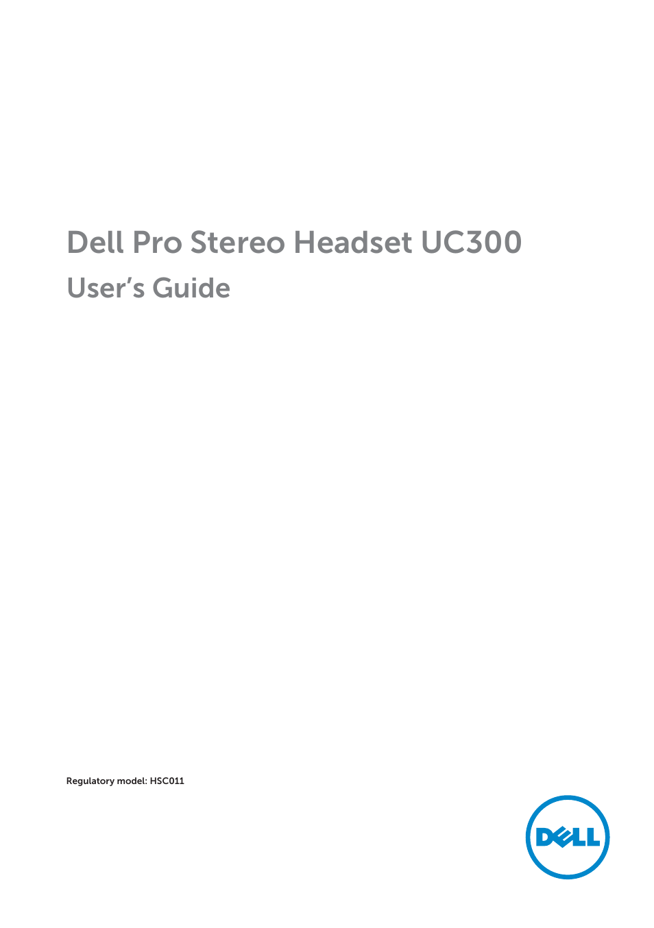 Dell Pro Stereo Headset UC300-Lync Optimised User Manual | 26 pages