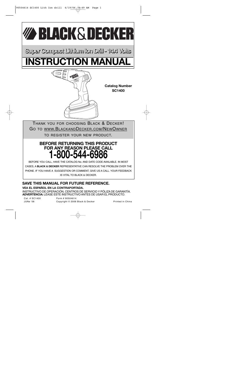 Black & Decker 90504614 User Manual | 34 pages