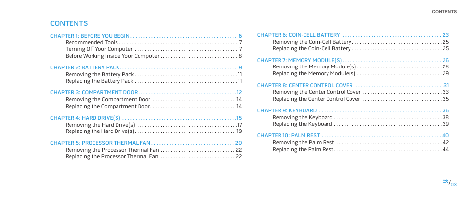 Dell Alienware M17x R2 (Early 2010) User Manual | Page 3 / 118