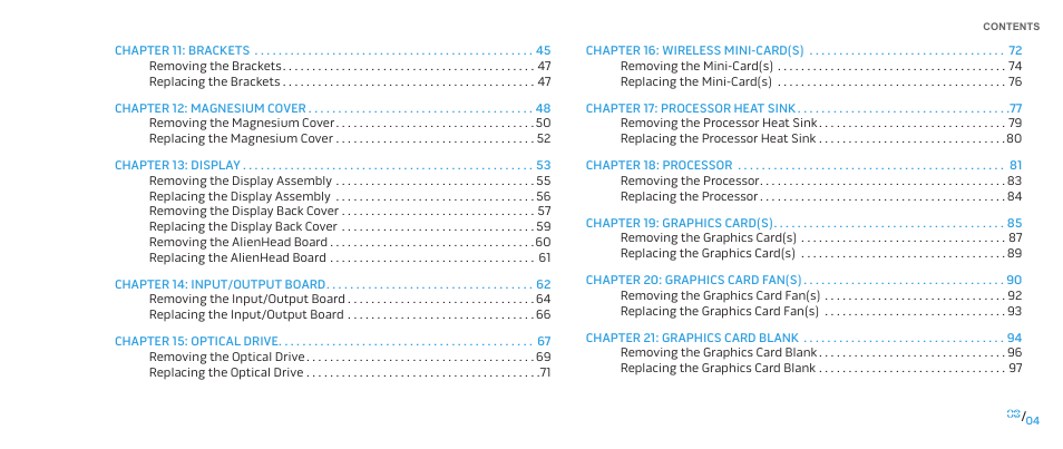 Dell Alienware M17x R2 (Early 2010) User Manual | Page 4 / 118