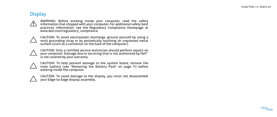 Display | Dell Alienware M17x R2 (Early 2010) User Manual | Page 54 / 118