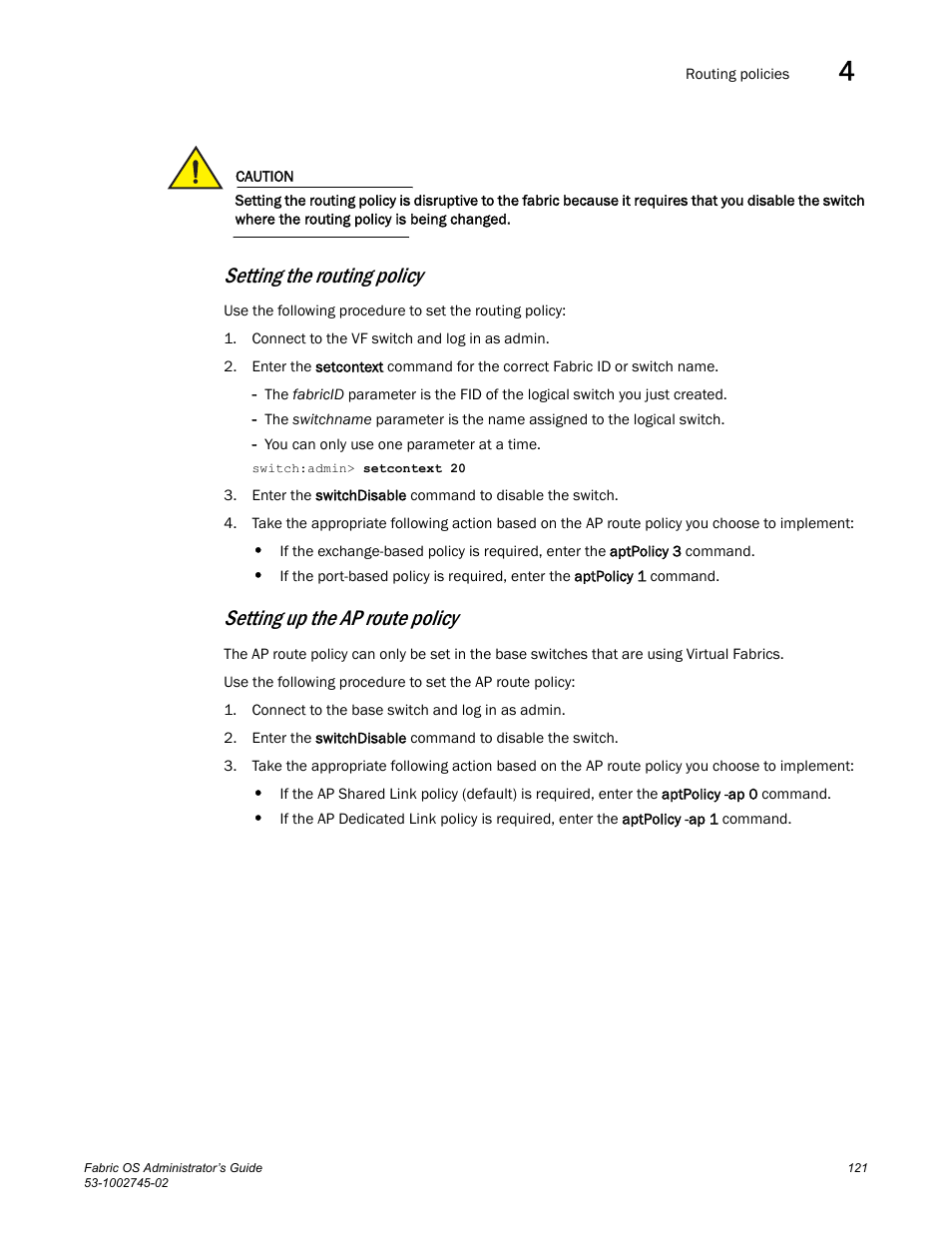 Setting the routing policy, Setting up the ap route policy | Dell POWEREDGE M1000E User Manual | Page 121 / 666